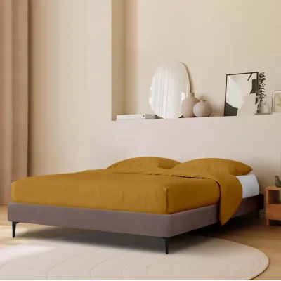 Ліжко двоспальне COSAS Mandarin Mousse 180x200 см Шоколад