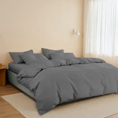Ліжко двоспальне COSAS Mango Stone 180x200 см Базальт