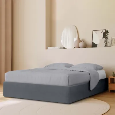 Ліжко двоспальне COSAS Papaya Lava 180x200 см Антрацит