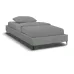 Кровать односпальная COSAS Kiwi Stone 90х200 см Базальт Кровать односпальная COSAS Kiwi Stone 90х200 см Базальт