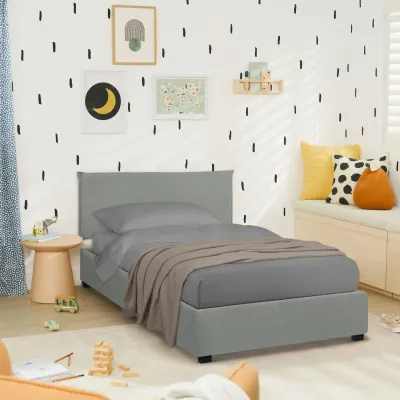 Кровать односпальная COSAS Mango Stone 90х200 см Базальт