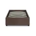 Ліжко односпальне COSAS Mango Walnut 90х200 см Махагон