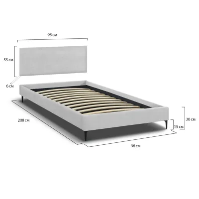 Изголовье для кровати COSAS Cuba Magnolia 55x98 см Миндаль