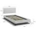 Узголів'я для ліжка COSAS Rodos Almond 60x98 см Кремовий