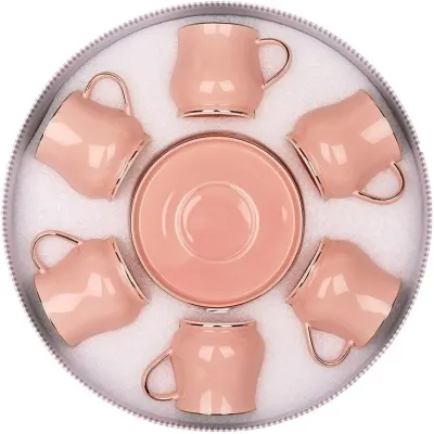 Чайный сервиз на 6 персон pinks 220 мл BonaDi Розовый DP229736