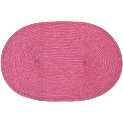 Килимки-плейсмати BonaDi Casual Oval 44х30 см Фуксія 4 шт DP229843