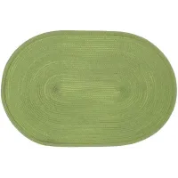 Килимки-плейсмати BonaDi Casual Oval 44х30 см Зелений лайм 4 шт DP229848