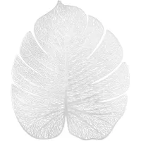 Килимки-плейсмати BonaDi Monstera Silver 32х38 см Сріблястий 4 шт DP229863 Килимки-плейсмати BonaDi Monstera Silver 32х38 см Сріблястий 4 шт DP229863