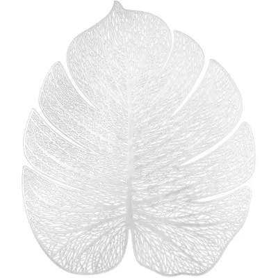 Килимки-плейсмати BonaDi Monstera Silver 32х38 см Сріблястий 4 шт DP229863