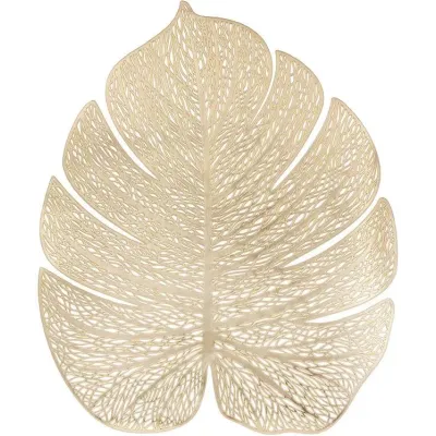 Килимки-плейсмати BonaDi Monstera Gold 32х38 см Золотистий 4 шт DP229864