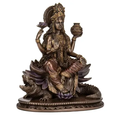 Фигура интерьерная Goddess Ganga 20 см Veronese Коричневый AL229944