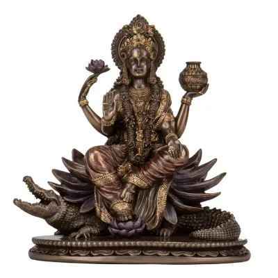 Фигура интерьерная Goddess Ganga 20 см Veronese Коричневый AL229944