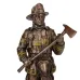 Фігура інтер'єрна Fireman 30 см Veronese Коричневий AL229945