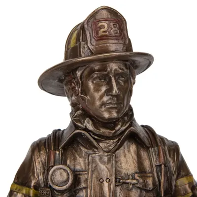 Фігура інтер'єрна Fireman 30 см Veronese Коричневий AL229945