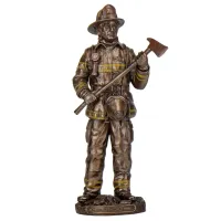 Фігура інтер'єрна Fireman 30 см Veronese Коричневий AL229945