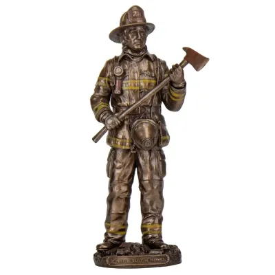 Фігура інтер'єрна Fireman 30 см Veronese Коричневий AL229945