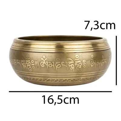 Співоча чаша Kailash тибетська 165х165х73 мм Бронзовий (27716)