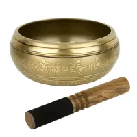 Поющая чаша Kailash тибетская Будда 165х165х72 мм Бронзовый (27717)