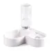 Кормушка для котов и собак RIAS Pet Love Bowl с поилкой White