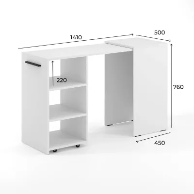 Тумба-трансформер Art in Head Dolli 500х450х756 Белый бриллиант/Графит серый (TB27010700000)