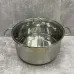Кастрюля с нержавеющей стали со стеклянной крышкой 8,6 л Maestro MR-3508-28