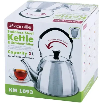 Чайник с ситечком 1 л Kamille KM-1093 Чайник с ситечком 1 л Kamille KM-1093