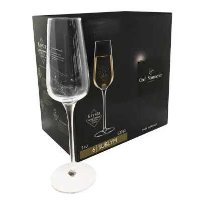 Набор бокалов для шампанского 210 мл 6 шт Chef&Sommelier Sublym L2762/1
