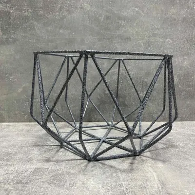 Корзина для фруктов DECOR ART Икс 19х19х15 см серый мрамор 31052017/1009