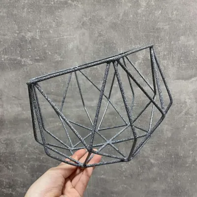 Корзина для фруктов DECOR ART Икс 19х19х15 см серый мрамор 31052017/1009