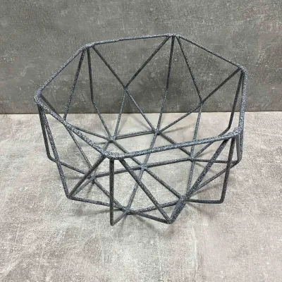 Корзина для фруктов DECOR ART Икс 19х19х15 см серый мрамор 31052017/1009