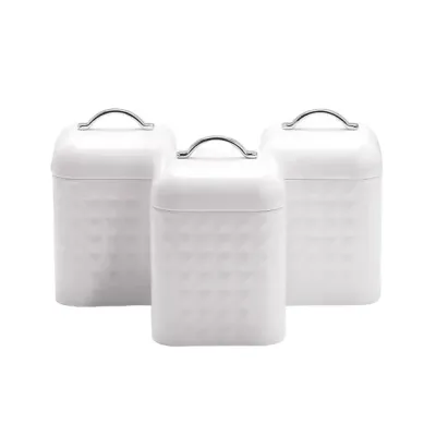 Набор банок 3 предмета Maestro MR-1676-3S-White