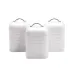 Набор банок 3 предмета Maestro MR-1676-3S-White