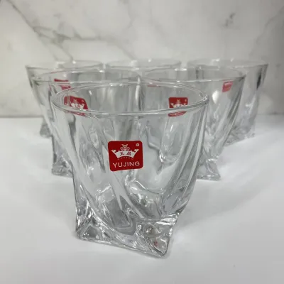 Набір склянок Quadro 6 шт 340 мл Yujing Glassware 2772/3701 Набір склянок Quadro 6 шт 340 мл Yujing Glassware 2772/3701