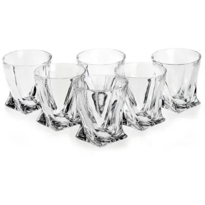 Набір склянок Quadro 6 шт 340 мл Yujing Glassware 2772/3701