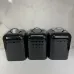 Набір металевих банок 3 предмети Maestro MR-1676-3-1S-Black Набір металевих банок 3 предмети Maestro MR-1676-3-1S-Black