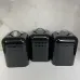 Набір металевих банок 3 предмети Maestro MR-1676-3-1S-Black Набір металевих банок 3 предмети Maestro MR-1676-3-1S-Black