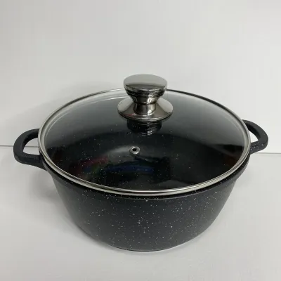 Кастрюля алюминиевая со стеклянной крышкой 4 л 24 см Maestro MR-4224