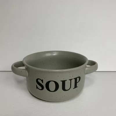 Бульонница керамическая 550 мл Ardesto Alcor AR3476GR серый Бульонница керамическая 550 мл Ardesto Alcor AR3476GR серый