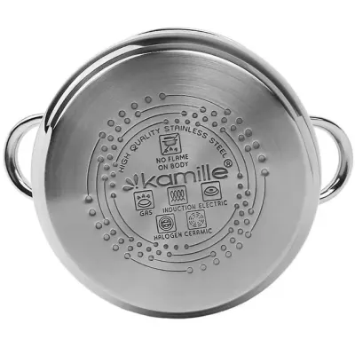 Каструля з кришкою 8,5 л Kamille KM-5403