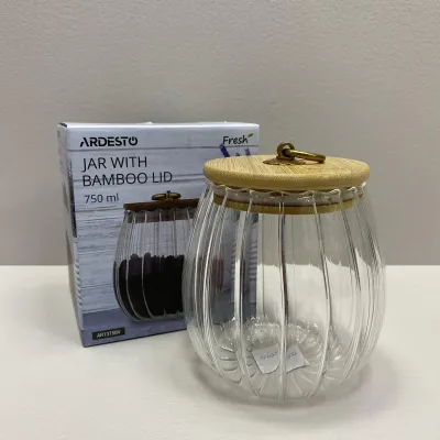 Банка скляна з кришкою 750 мл Ardesto Vintage AR1375BV Банка скляна з кришкою 750 мл Ardesto Vintage AR1375BV