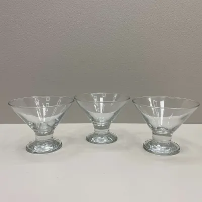 Набір скляних креманок 3 шт 165 мл LAV Crema Ice Cream Cup CRE 367A