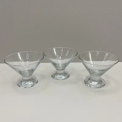 Набір скляних креманок 3 шт 165 мл LAV Crema Ice Cream Cup CRE 367A