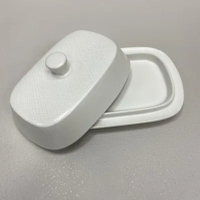 Маслянка керамічна 18,8х12,9х7,5 см Maestro MR-20002-45 White Маслянка керамічна 18,8х12,9х7,5 см Maestro MR-20002-45 White