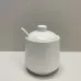 Цукорниця керамічна з ложкою h-11 см Maestro MR-20002-09 White Цукорниця керамічна з ложкою h-11 см Maestro MR-20002-09 White