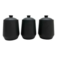 Набір керамічних ємностей 3 шт Maestro MR-20001-03 Black