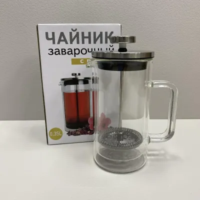 Френч-прес скляний 350 мл S&T 9154 Френч-прес скляний 350 мл S&T 9154