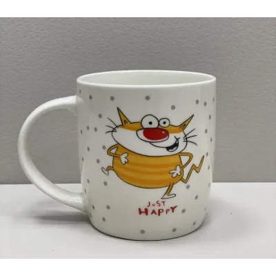 Чашка порцелянова 360 мл JUST HAPPY Limited Edition MCO23-3 Чашка порцелянова 360 мл JUST HAPPY Limited Edition MCO23-3