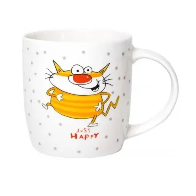 Чашка порцелянова 360 мл JUST HAPPY Limited Edition MCO23-3