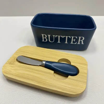 Масленка керамическая с ножом Butter A-PLUS 0480 21355