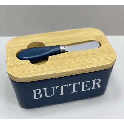 Масленка керамическая с ножом Butter A-PLUS 0480 21355